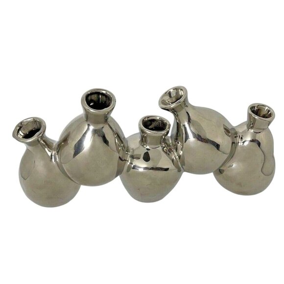 Z Galerie Silver Toned Mini Bud Vase Decor Spring Summer College - Picture 1 of 12
